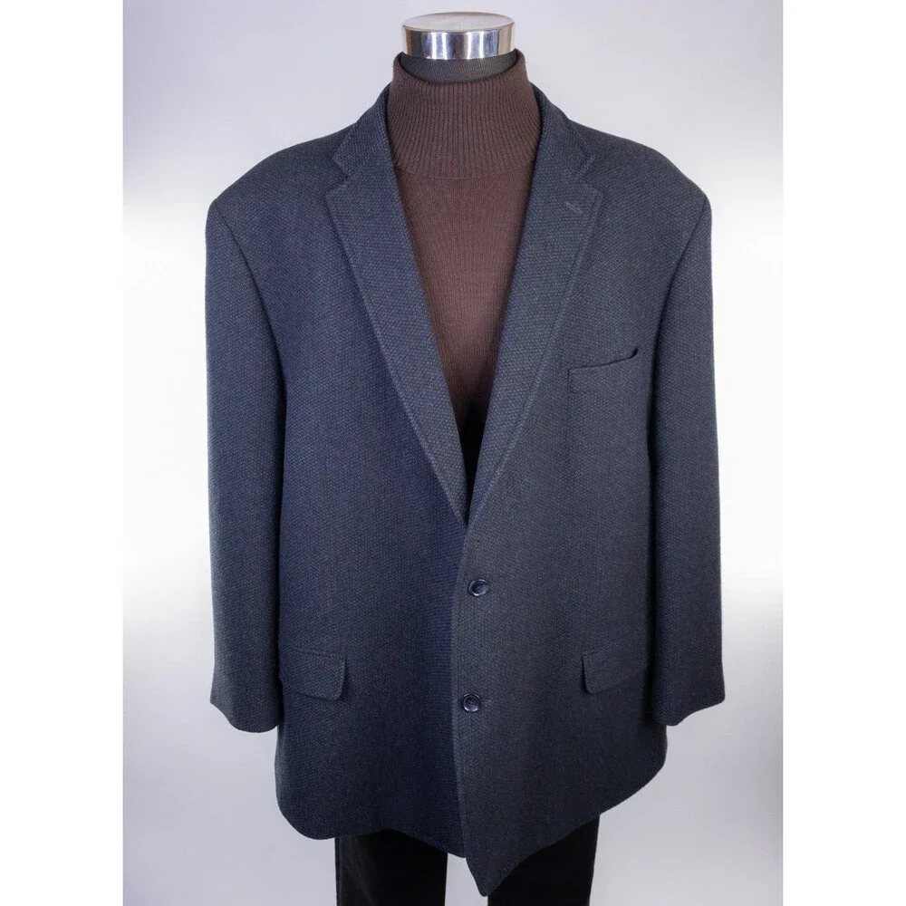 TOMMY HILFIGER Mens Wool Blazer Sport Coat Casual Jacket Size 58L Classic